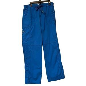Spread Good Cheer Blue Scrub Bottoms Size Medium Bottoms Only